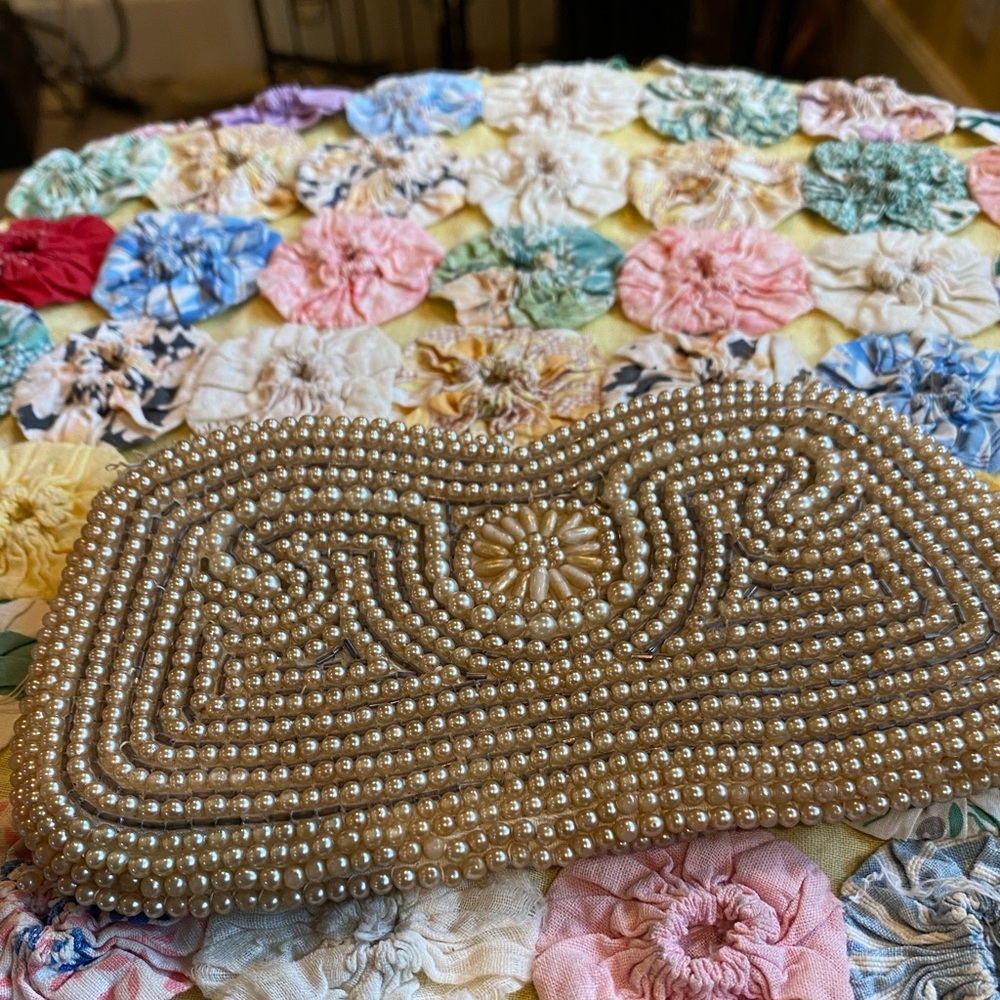 Antique beaded purse